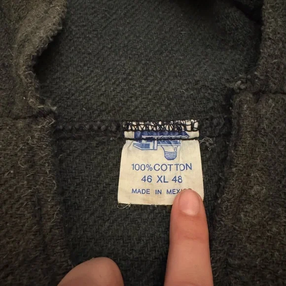 Vintage Yin Yang Baja Hoodie Drug Rug - Picture 4 of 5